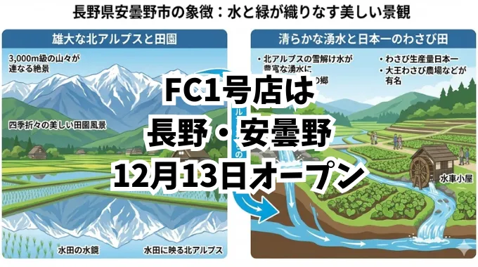 フランチャイズ(FC)1号店が2025年12月13日に長野県安曇野市でオープン